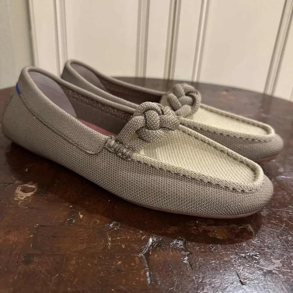 Rothy's Women's The Braid Driver Flat Loafer Shoes Washable Comfort Size 8 EUC